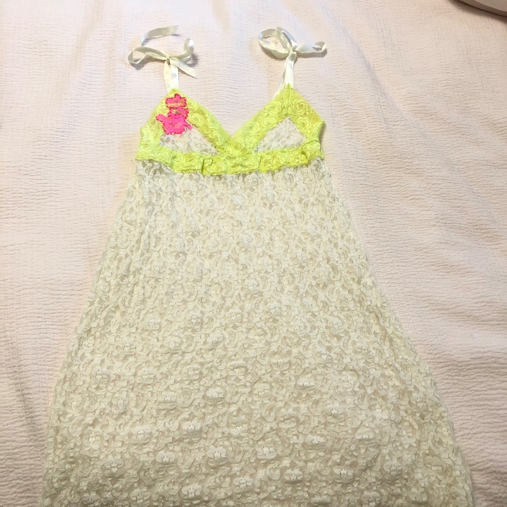 Free People Intimates Stretch Lace Chemise